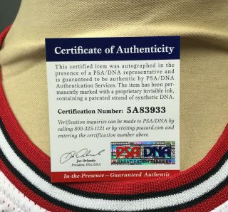 Dennis Rodman 91 Signed Bulls Jersey Autographed AUTO Sz XL PSA/DNA HOF 3