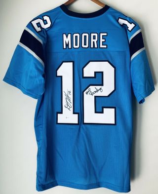 D.  J.  Moore Signed Carolina Panthers Autograph Inscribed Football Jersey Bas