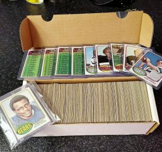 1976 Topps Complete Football Set (1 - 528) Walter Payton Rc Rookie - Ex/nmt - 125