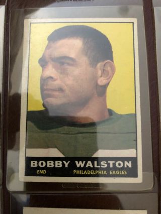 1961 Topps Football 98,  100,  114,  125,  129,  130 EXMINT Book $15 4