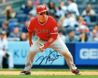 Mike Trout Angels 8x10 Signed Photo Authenticity Guaranteed
