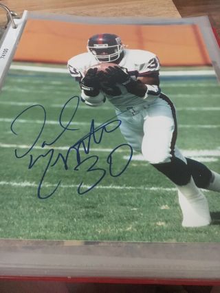Ny Giants Dave Meggett Signed Autographed 8x10 Photo Bowl Champs