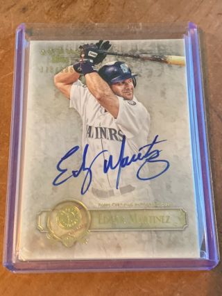 2013 Topps Five Star Edgar Martinez Signed Auto 318/386 Seattle Mariners