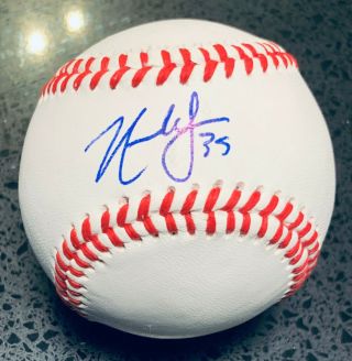 Nate Lowe Hand Signed Autograph Baseball Auto Tampa Bay Rays