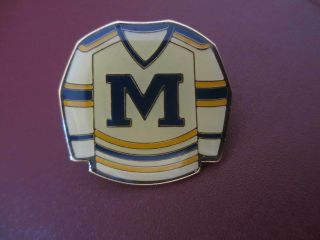 University Of Michigan Wolverines Hockey Jersey Lapel Hat Pin