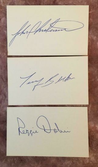Terry Blocker York Mets Braves Autographed Signed 3x5 Card Tough
