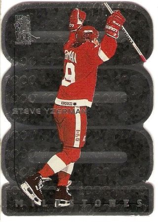 Steve Yzerman 1998 - 99 Be A Player All - Star Milestones M10 Detroit Red Wings Hof