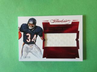 2016 Flawless Walter Payton Game Jersey Card “dirty Patch” 14/15