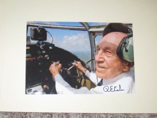 Doolittle Raider Pilot Richard E.  Cole Signed 4x6 Photo Autograph 1b