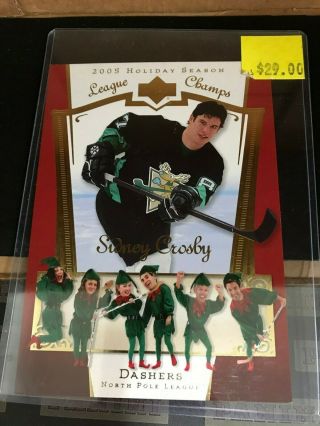 2005 Upper Deck Happy Holidays Card Sidney Crosby Pittsburgh Penguins Postcard