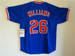 Billy Williams Signed Auto Chicago Cubs Blue Jersey Jsa Autographed