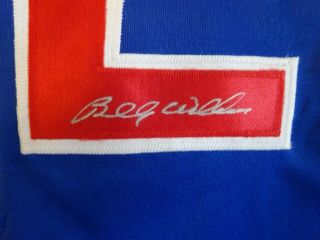 BILLY WILLIAMS SIGNED AUTO CHICAGO CUBS BLUE JERSEY JSA AUTOGRAPHED 2