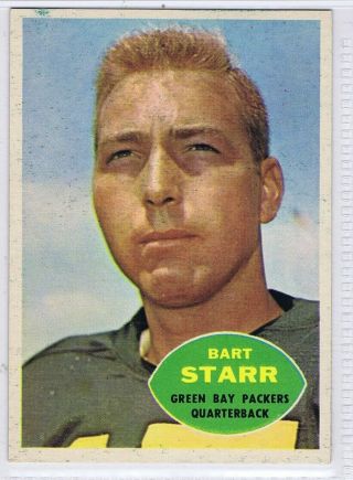 1960 Topps 51 Bart Starr Exmt; Us