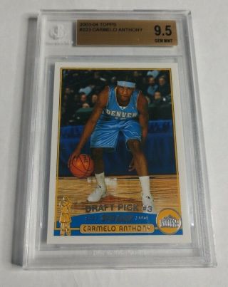 Carmelo Anthony - 2003/04 Topps - Rookie Card 223 - Bgs 9.  5 Gem -