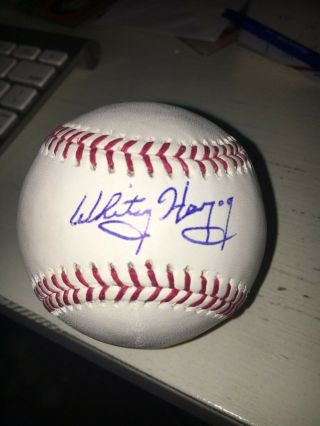 Whitey Herzog Hofer St Louis Cardinals Signed Mlb Baseball