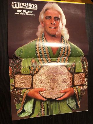 1989 Pro Wrestling Illustrated Ric Flair Poster Dusty Rhodes Ultimate Warrior