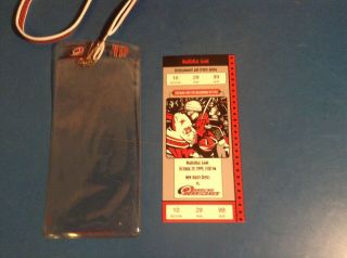 Carolina Hurricanes Inaugural Game Ticket October 29,  1999 Vs Jersey Devils