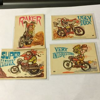 1970 Odder Odd Rods Silly Cycles 43 Cards In All Good Shape And Really Cool