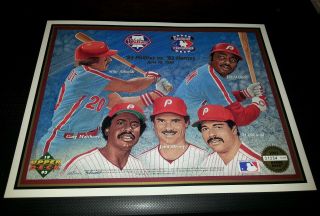 Philadelphia Phillies 1993 Upper Deck Heroes Of Baseball Commemorative Sheet 