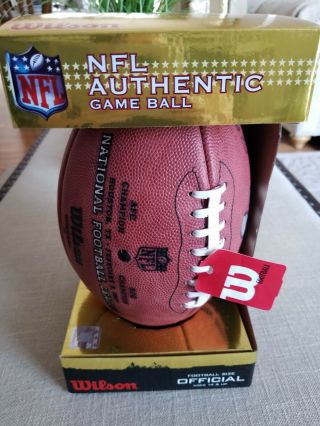 Nfl Authentic Game Ball Official Still In Pack