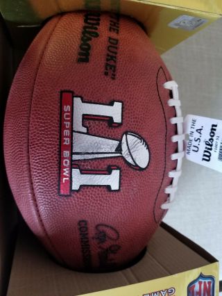 NFL authentic game ball official still in pack 4