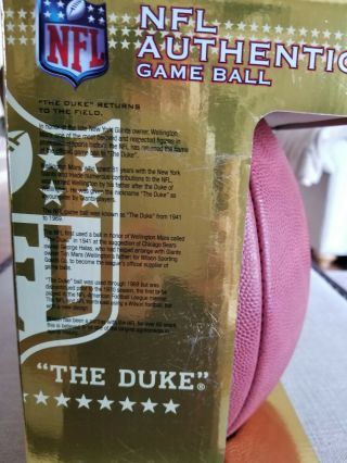 NFL authentic game ball official still in pack 5