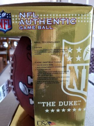 NFL authentic game ball official still in pack 6