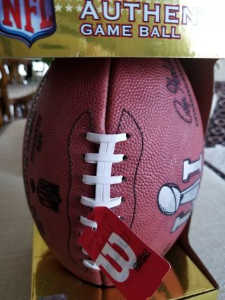 NFL authentic game ball official still in pack 8