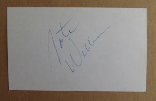 Nate Williams Signed Autograph 3x5 Index Card 1971 Royals Kings Jazz Warriors