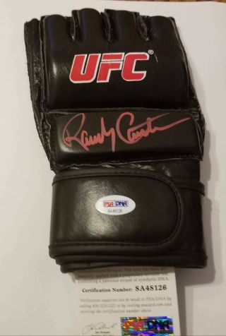 Randy Couture The Natural Ufc Champion Signed Autograph Glove Psa/dna 2