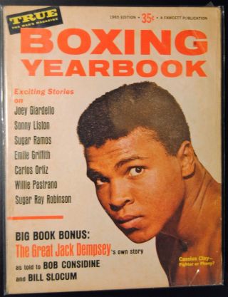 1965 True Boxing Yearbook - Cassius Clay Muhammad Ali Joey Giardello Sonny Liston