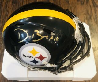 Devin Bush Jr.  Signed Pittsburgh Steelers Autographed Nfl Speed Mini - Helmet Jsa