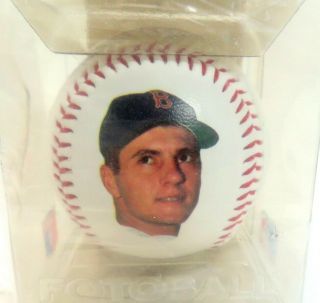 Autographed Carl Yastrzemski Fotoball Baseball Mlb Boston Red Sox W/coa