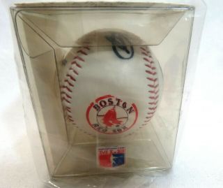 Autographed Carl Yastrzemski Fotoball Baseball MLB Boston Red Sox w/COA 2