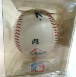 Autographed Carl Yastrzemski Fotoball Baseball MLB Boston Red Sox w/COA 3