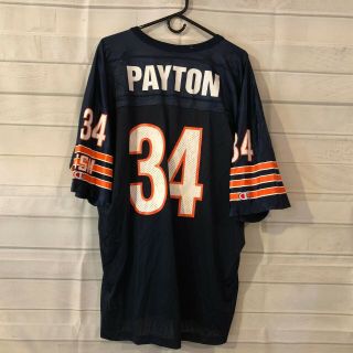 Walter Payton 34 Vintage Champion Chicago Bears Blue Jersey - Size 52 XXL Retro 2