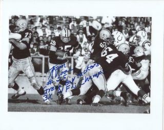Green Bay Packers Signed Tom Moore 25 Green Bay Packers 3x Nfl Champs