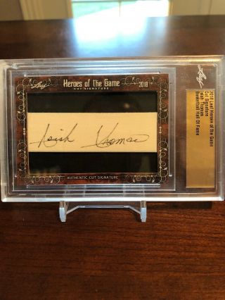 2018 Leaf Heroes Of The Game Isiah Thomas Basketball Hall Of Fame Cut Signature