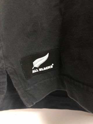 Adidas All Blacks Heavyweight Embroidered Zealand Rugby Polo Shirt Mens LRG 7