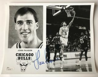 John Paxson Signed 8x10 Jsa Photo Autograph 8x Chicago Bulls Michael Jordan
