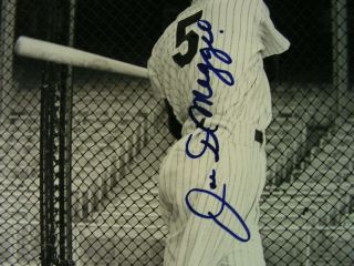 Joe DiMaggio Signed Autographed CERTIFIED B & W 8 X 10 Photo Yankees HOF 2