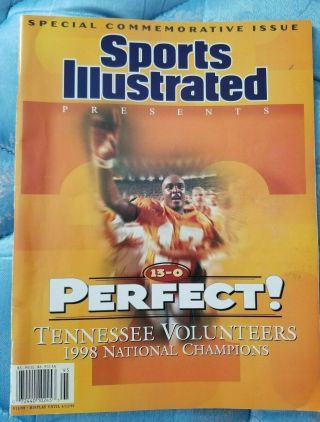 Sports Illustrated 13 - 0 Perfect Tennessee Volunteers 1998 National Champions