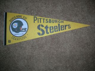 Pittsburgh Steelers Bowl Xiii Champions Full Size Pennant