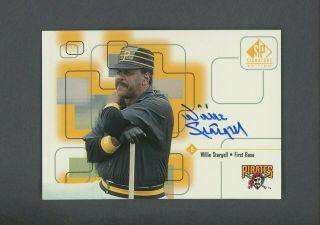 1999 Sp Signature Edition Willie Stargell Hof Signed Auto Pittsburgh Pirates
