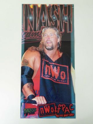 Kevin Nash Big Sexy Wrestling Autographed Signed 11x23 Poster Photo Nwo Wwe