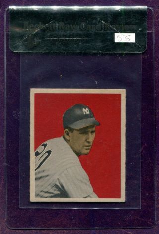 1949 Bowman Frank Shea Ny Yankees 49 Bgs 5.  5 Ex,