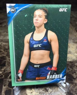 2019 Topps Ufc/knockout Maycee Barber (72/149) (green) Rc/rookie Card