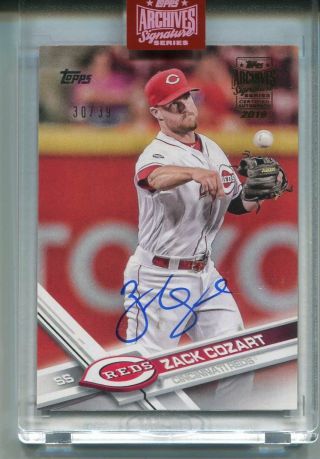 2019 Topps Archives Signature Buyback Zack Cozart 2017 Topps Series 2 Auto 30/39