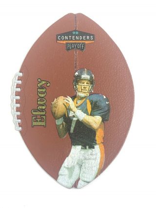 1998 Playoff Contenders Leather Gold John Elway 27/27