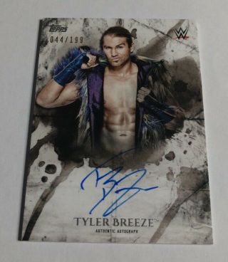 Tyler Breeze - 2018 Topps Wwe Undisputed - Autograph - 44/199 -